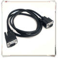 Hohe Qualität 1.8m 6ft Schwarz 15 Pin männlich zu weiblichen VGA Splitter Kabel